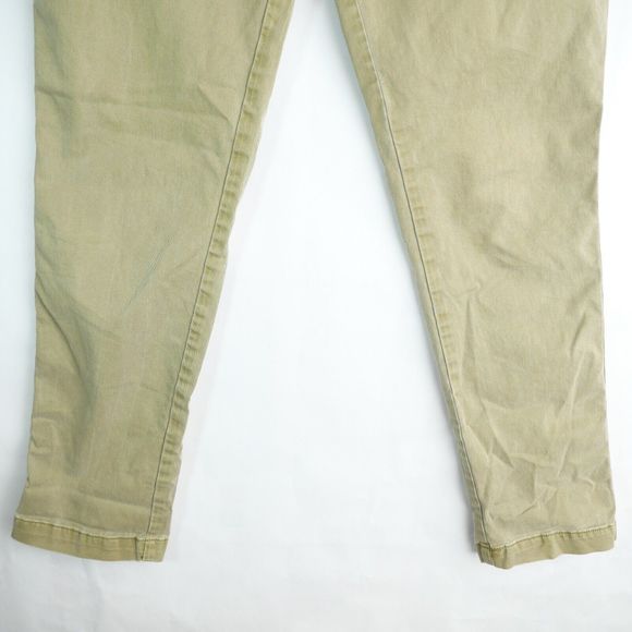 Gap Women's Sz 4 Mid-Rise Light Green Stretch Skinny Casual Button Closure Pants - Picture 4 of 12